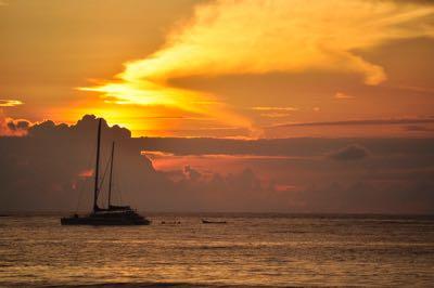 tropical sunset vacation