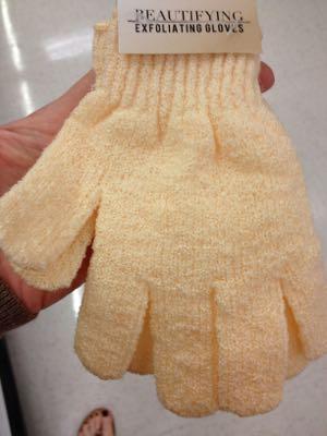 exfoliating scrub gloves for deep tack cleaning