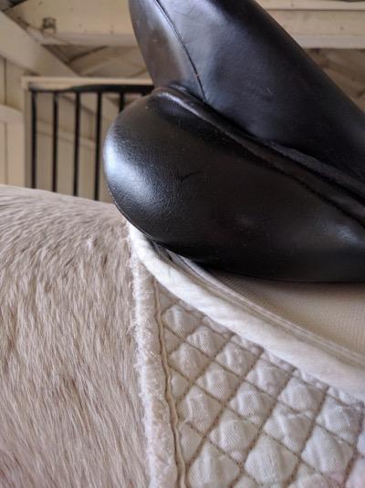 saddle stacked on two saddle pads