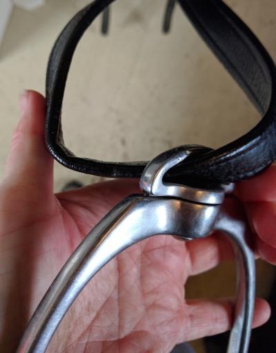 stirrup and fold of stirrup leather