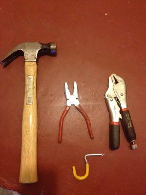 vice grips and hammer