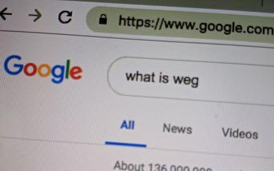 screen shot of google search bar