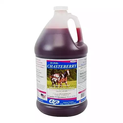 SU-PER Chasteberry Liquid Supplement for Mares - 1 Gallon, 4 Month Supply